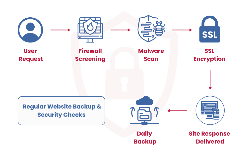 Website Backup & Security Illustration