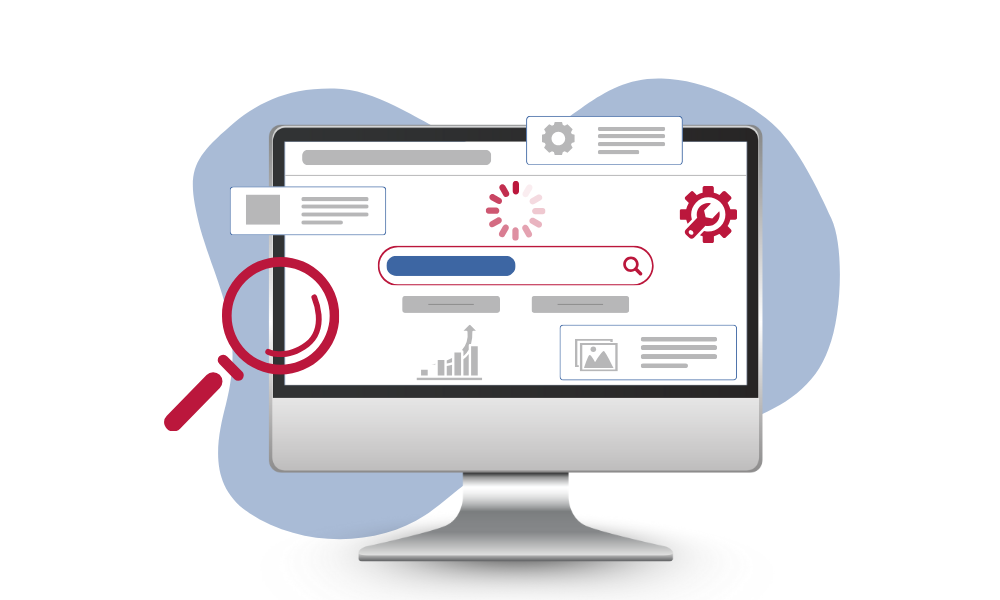 Website Speed Optimization Illustration